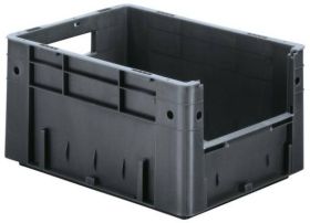 LA-KA-PE VTK 400/210-4 Pojemnik do sztaplowania nadaje się na żywność (D x S x W) 400 x 300 x 210 mm szary 4 szt.