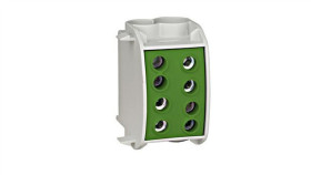 Zacisk Rozgałęźny 1-Biegun., 70Mm2, Żół/Ziel., Na Szynęth35