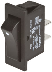 Przełącznik kołyskowy Wł.-wył. Nie 10 A SPST Czarny TE Connectivity
