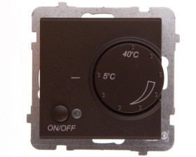 SONATA Regulator temperatury /czujnik podłogowy/ czekoladowy metalik RTP-1R/m/40