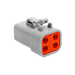 Amphenol ATP06-4S Plug HSG 4POS Female Unshrouded