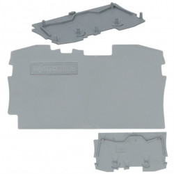 WAGO 2006-1291 Ścianka końcowa / wewnętrzna szara do złączek WAGO TOP JOBS 6mm2