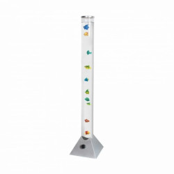 Lampa podłogowa tuba z wodą AQUA Srebrny LED RGB 89244 Zuma Line