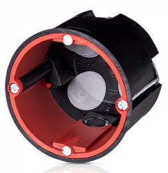 Puszka przeciwogniowa z membraną hermetyczna akustyczna czarna gł 62 z wprowadzeniem rur 86162007