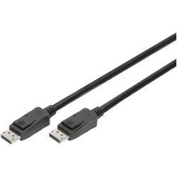 Digitus AK-340106-030-S DisplayPort cable 3.00 m black gold plated connectors