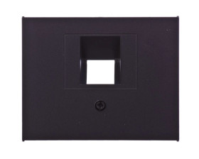 K.1 Element centralny do gniazda UAE RJ11 RJ12 RJ45 kat.3, 5e, 6 45st antracyt mat lakierowany 14077006