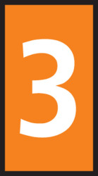 Oznaczniki kabli Zatrzask HellermannTyton zakres 2 → 2.8mm Cable Marker ilość 1000jednostki