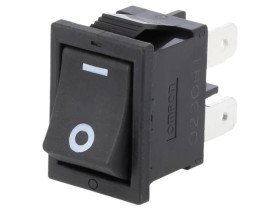 ROCKER SPST Poz 2 ON-OFF 10A/250VAC czarny brak -20÷55C A8L1115N2