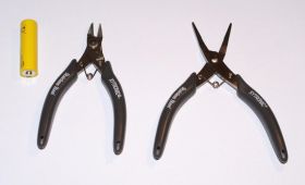 Zestaw 2 narzędzi: szczypce płaskie i obcinaczki boczne