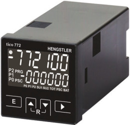 Licznik minut, sekund 12 → 30 V DC Resetowanie Automatyczne, ręczne Hengstler LCD 6-cyfrowy Licznik
