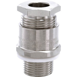 Wiska 50108027 Cable gland shockproof with seal 1/2&quot; NPT Brass (Ni-plated) Ecru
