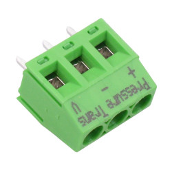 3-Way 5.00mm PCB Terminal Block Green 24A 250V