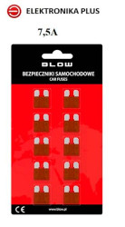 10 x BEZPIECZNIK SAMOCHODOWY STANDARD 7,5A