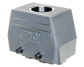 Zestaw kompletny 10P+PE stykowy męski /obudowa wtyczki + wkład/ EPIC KIT H-BE 10 SS TG M25 75009640