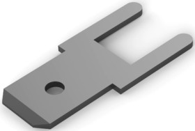 Faston plug, 4.75 x 0.51 mm, L 13.8 mm, uninsulated, straight, 726388-2