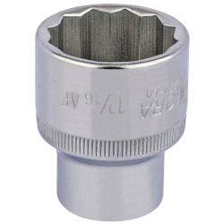 Elora 24484 1.1/16&quot; 1/2&quot; Square Drive Bi-hexagon Socket