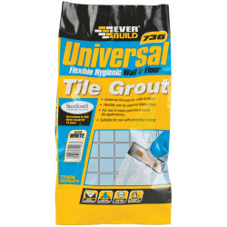 Everbuild UNIFLEX5WE Universal Flexible Wall &amp; Floor Tile Grout White 5kg