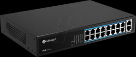 MS-S0216-GL Switch, 18-Port, Fast Ethernet, PoE
