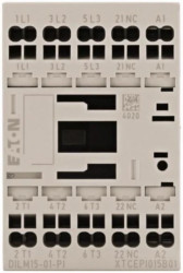 Stycznik mocy DILM15-01(110V50HZ,120V60HZ)-PI 3P 380 V 400 V 7.5 kW 1Z + 1R 110 V 50 Hz 120 V 60 Hz AC Push-In 199255