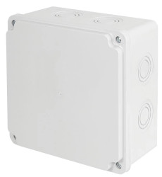 Puszka instalacyjna n/t ABS 150x150x80 biała IP65 PI.150X150X80