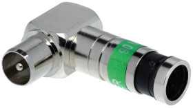 Wtyk kompresyjny kątowy IEC-WK/ZAC-TRI113