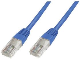 kabel LAN RJ45, Digitus DK-1511-005/B Patchkabel U/UTP, U/UTP, CAT 5e, 0.50 m, niebieski