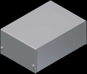 Die-cast aluminum enclosure, (L x W x H) 103 x 72 x 43 mm, gray, IP40, 3/B.1