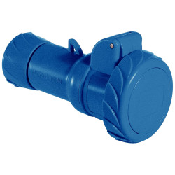 Złącze przemysłowe - zasilające 16A Gniazdo 230 V 2P + E Żeński Schneider Electric Niebieski Montaż na kablu IP67