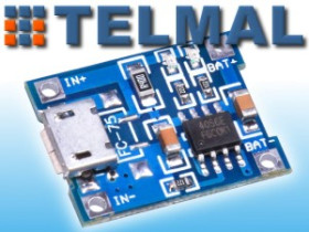 Ładowarka akumulatorów LI-ION TP4056 mikro USB