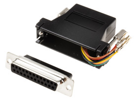 Adapter D-sub z typu D-Sub z 25 stykami na rodzaj Żeński z rodzaju Żeński na typ RJ11