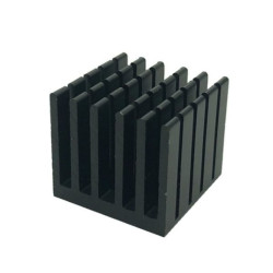 22x22x20mm Extruded Aluminum Heat Sink - Black - Cooling Radiator