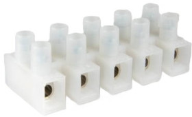 Lustre terminal, 5 pole, 0.5-12 mm², clamping points: 5, natural, screw connection, 41 A, 1000/ 5