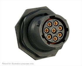 Złącze wielostykowe przemysłowe 8-pinowe, panelowe Wtyczka Souriau Sunbank by Eaton