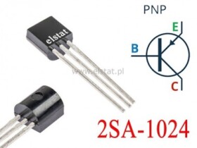 Tranzystor PNP; 400/360V; 0,1A; 0,4W; 15MHz: TO92