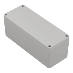 ZP190.75.75J TM ABS - Obudowa plastikowa ZP190.75.75 jasna z tulejkami mosiężnymi ABS