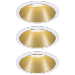Paulmann 93406 Cole Coin Flush Mount Light Set LED Dim 6.5W White/Gold