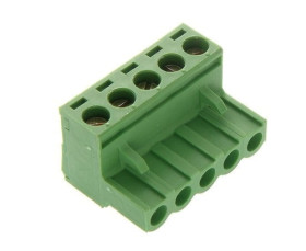 TBMF 5105R listwa zaciskowa żeńska 5pin; raster 5,08mm