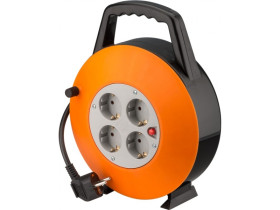 Przedłużacz bębnowy zwijany 15m 4 gniazda