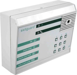 Alarm, seria: Exitguard, 108dB, w zestawie: akumulator podtrzymujący, 7 → 14V, 60 x 125 x 175mm