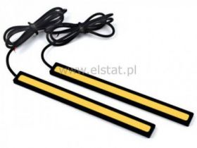 Lampa LED 12V biała c. 2x4W 175mm czarna