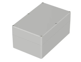 PC enclosure, (L x W x H) 250 x 160 x 122 mm, light gray (RAL 7035), IP65, 62241000