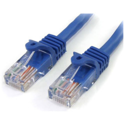 StarTech 45PAT3MBL Cat5e Snagless Patch Cable RJ45 Connectors 3m Blue