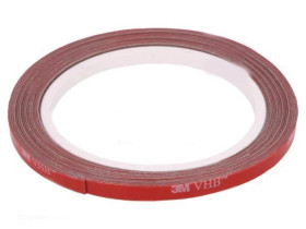 3M VHB GPH 060 6MMX5M Taśma: mocująca W: 6mm L: 5m Thk: 600um akrylowy szary max.230C