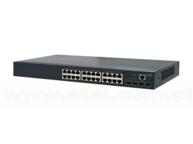 Edge-corE ECS4120-28T, Switch zarządzalny, 24x 10/100/1000 RJ-45, 4x slot 10G SFP+, 19"
