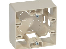 NILOE Puszka natynkowa pojedyncza kremowa 664898 LEGRAND