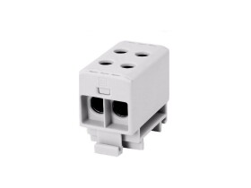 Złączka szynowa AL/CU 2,5-35 mm2 szara gwintowa rozgałęźna TS 35 1 tor 4 otwory zaciskowe 89797002 SIMET