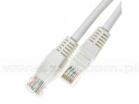 Patchcord UTP, kat.5e, 2m, biały, LSOH/LSZH