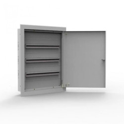 Rozdzielnica podtynkowa metalowa 72 modułowa 3x24 523x665x130 RAL9003 IP30 MP72/3/24