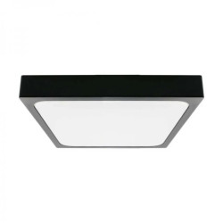 Plafoniera LED 30W 3000lm 4000K IP44 Kwadrat fi420 Mleczny Czarna Ramka 7649