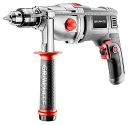 Wiertarka udarowa dwubiegowa 1050W uchwyt kluczykowy 13mm +walizka 58G722